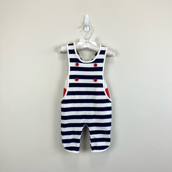 Vintage Pattycakes Striped Whale Romper 6 Months USA - Picture 1 of 14